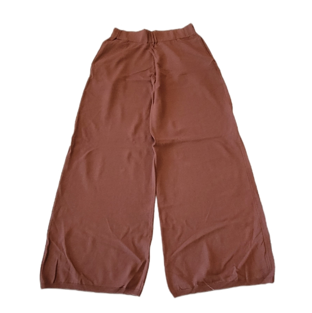Zara Brown Medium Nylon Stretch Pants